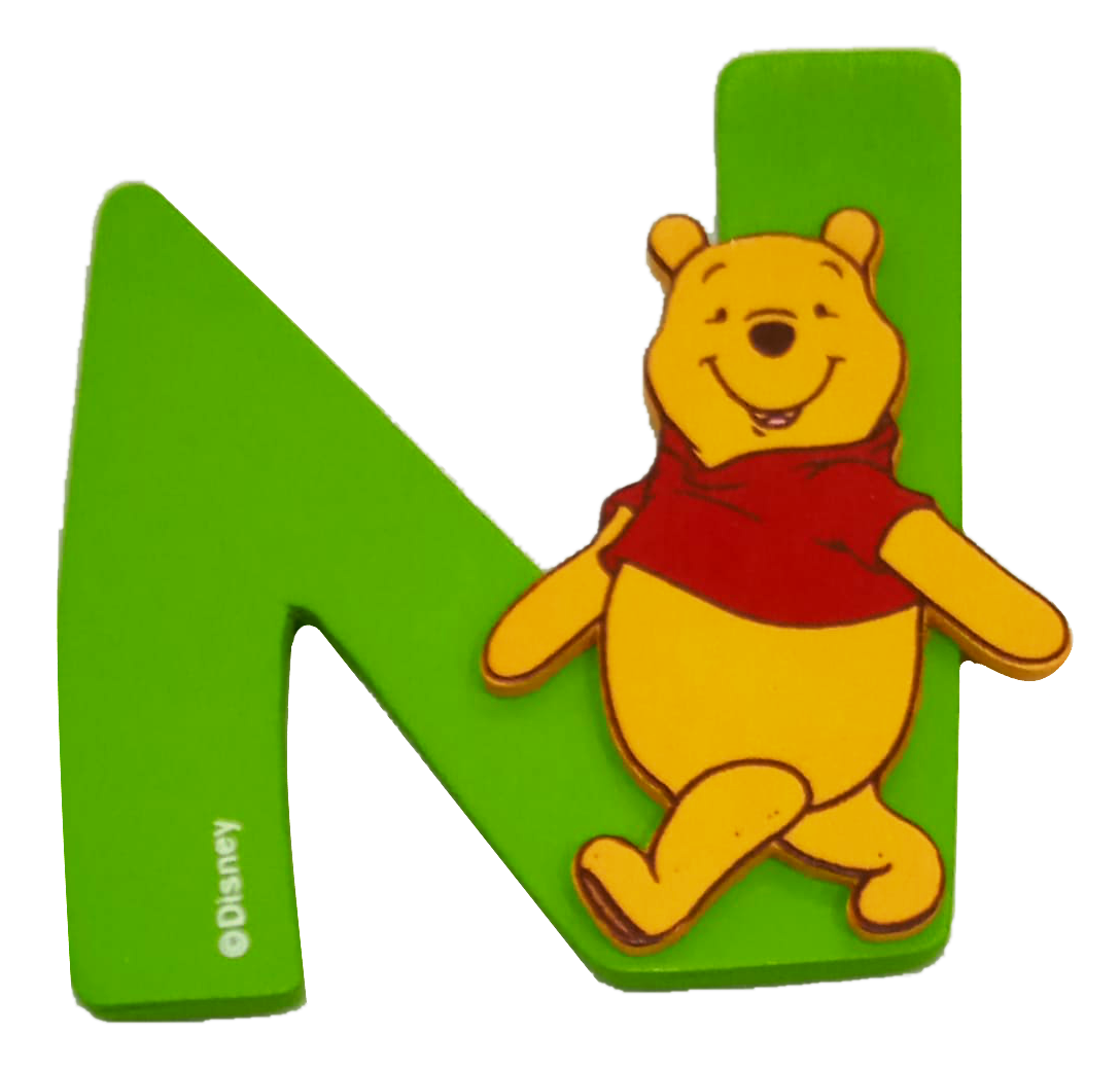Lettere in Legno DISNEY Winnie the Pooh e Friends 8cm N