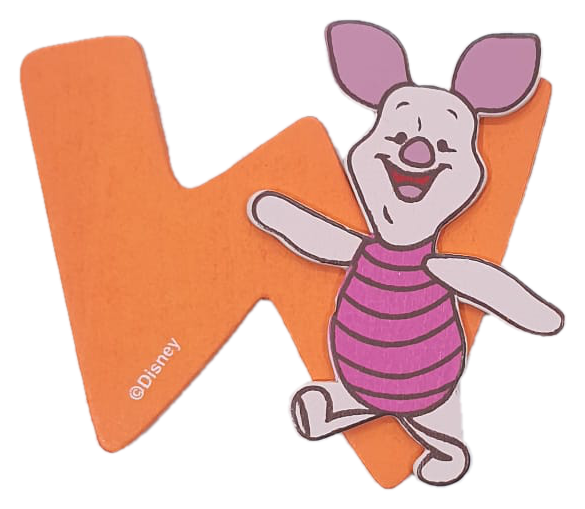 Lettere in Legno DISNEY Winnie the Pooh e Friends 8cm W