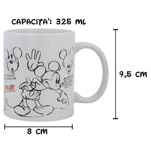 Tazza Mug Mickey Mouse DISNEY Topolino in Ceramica 325 Ml in Confezione - 75578