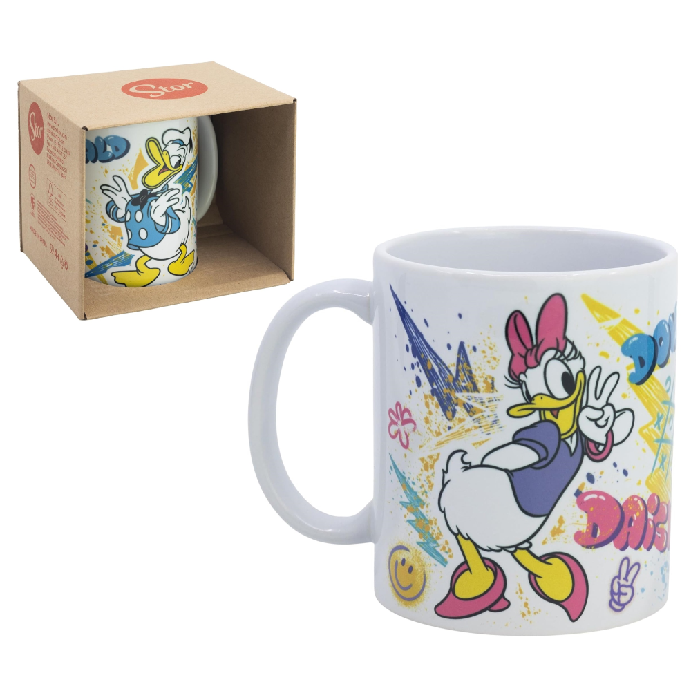 Tazza Mug Paperina e Paperino DISNEY in Ceramica Stampa Sublimatica 325 Ml in Confezione - 99818
