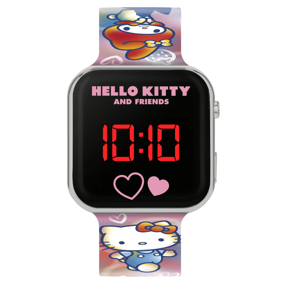 Orologio a LED Hello Kitty da Polso Digitale con Cinturino Silicone - Hk50151