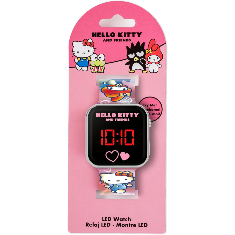 Orologio a LED Hello Kitty da Polso Digitale con Cinturino Silicone - Hk50151