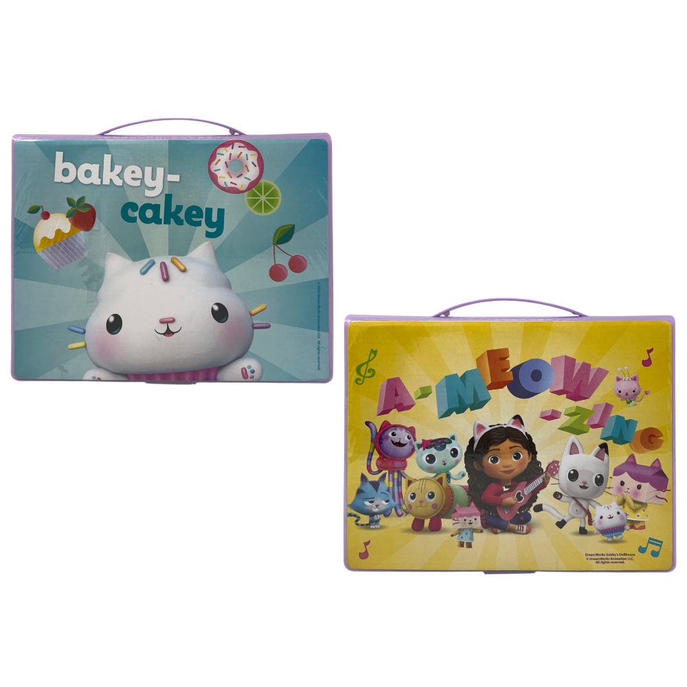 Valigetta 65 Pezzi Gabby's Dollhouse Scatola Colori Cancelleria Stickers per Bambini - 0844