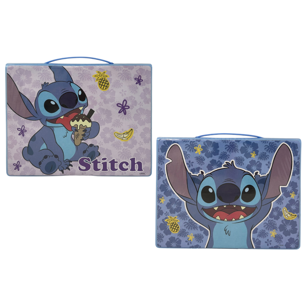 Valigetta 65 Pezzi Stitch DISNEY Scatola Colori Cancelleria Stickers per Bambini - 0845