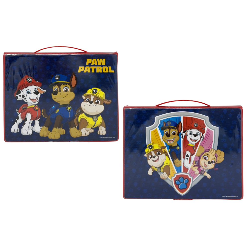 Valigetta 65 Pezzi Paw Patrol Scatola Colori Cancelleria Stickers per Bambini - 0841