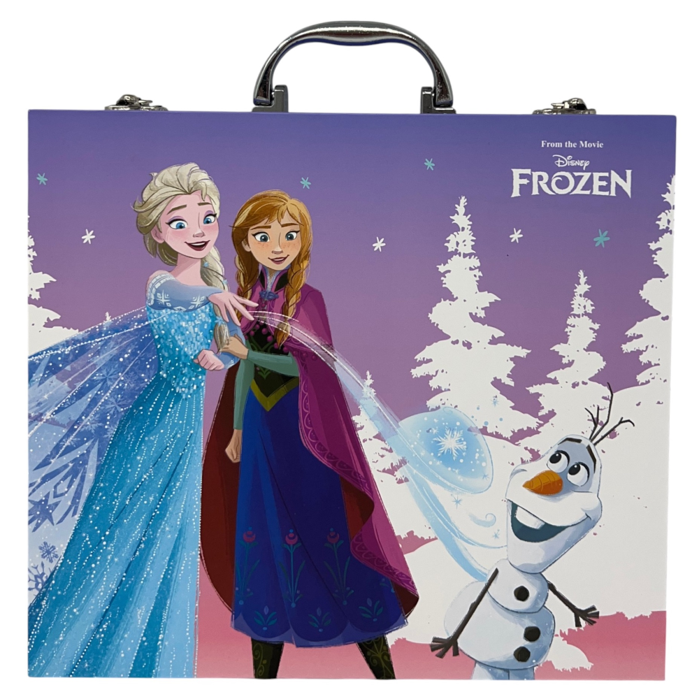 Valigetta 55 Pezzi Frozen DISNEY Scatola Colori Cancelleria Stickers per Bambini - 1237