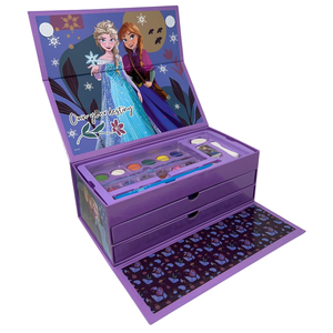 Colori Frozen DISNEY Pennarelli Acquerelli e Pastelli Scatola 52 Pezzi con Cassetti - 0830