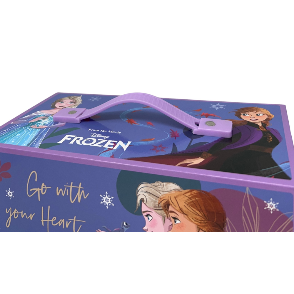 Colori Frozen DISNEY Pennarelli Acquerelli e Pastelli Scatola 52 Pezzi con Cassetti - 0830