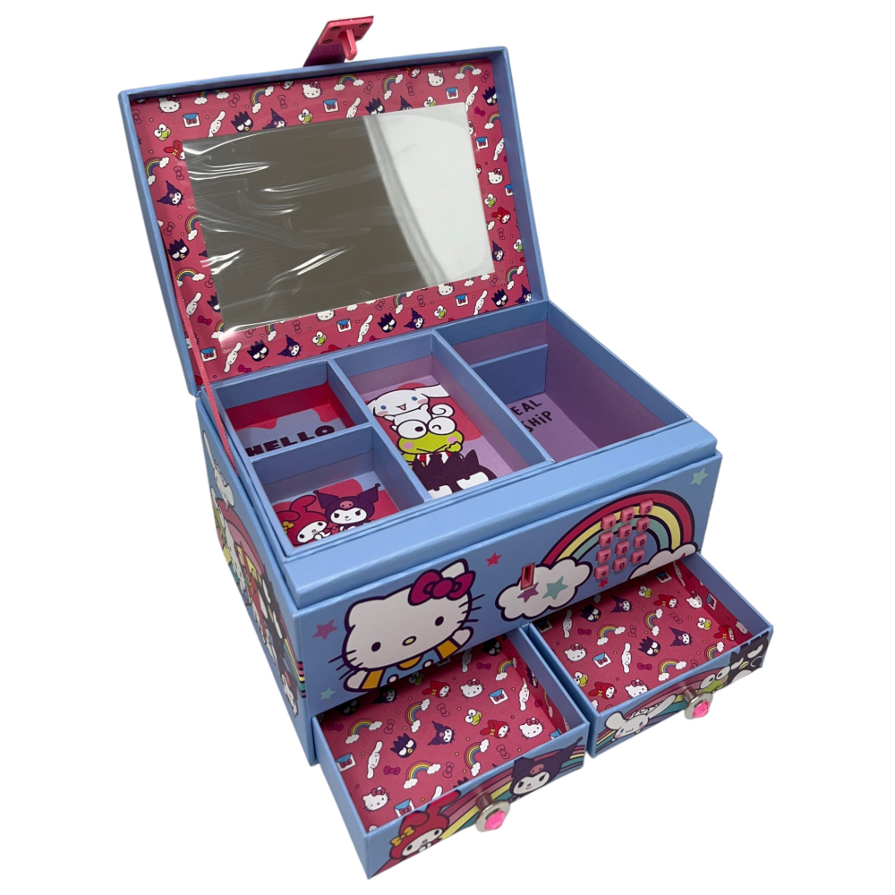 Portagioie Musicale Hello Kitty con Codice Segreto Elettronico in Cartone - Hk50194