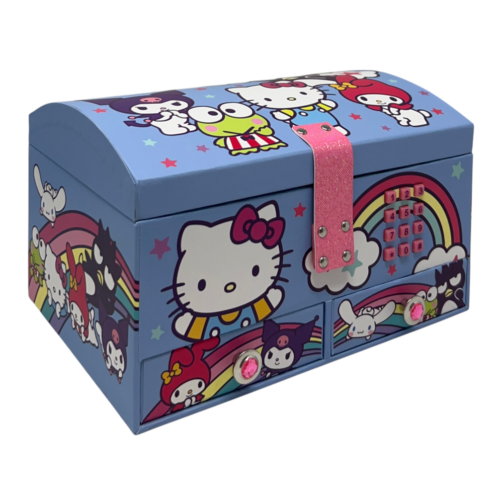 Portagioie Musicale Hello Kitty con Codice Segreto Elettronico in Cartone - Hk50194