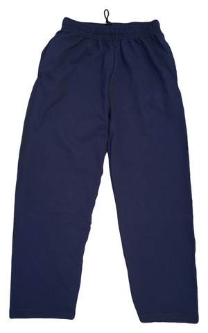 Pantalone in Felpa Leggera con Elastico Divisa Scolastica Blu Taglie da 1 a 14 Anni