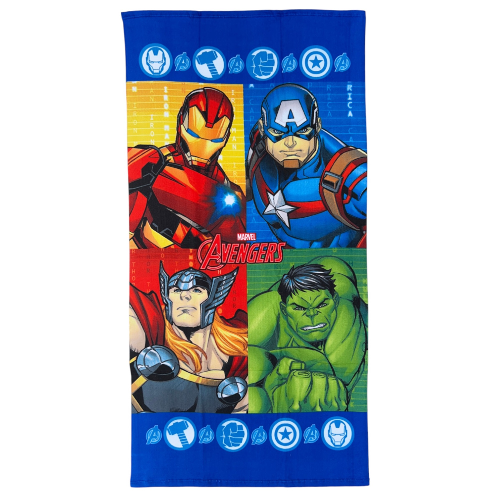 Telo Mare Avengers MARVEL Asciugamano per Bambini in Microfibra CM 140x70 - Ave36-5000