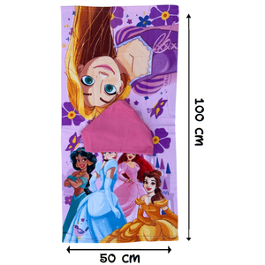 Poncho Mare Principesse DISNEY 100 X 50 CM Accappatoio per Bambini 100% Pl - Pri36-5097
