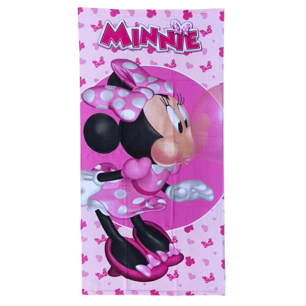 Telo Mare Minnie DISNEY Asciugamano per Bambini in Microfibra CM 140x70 - Min36-5051