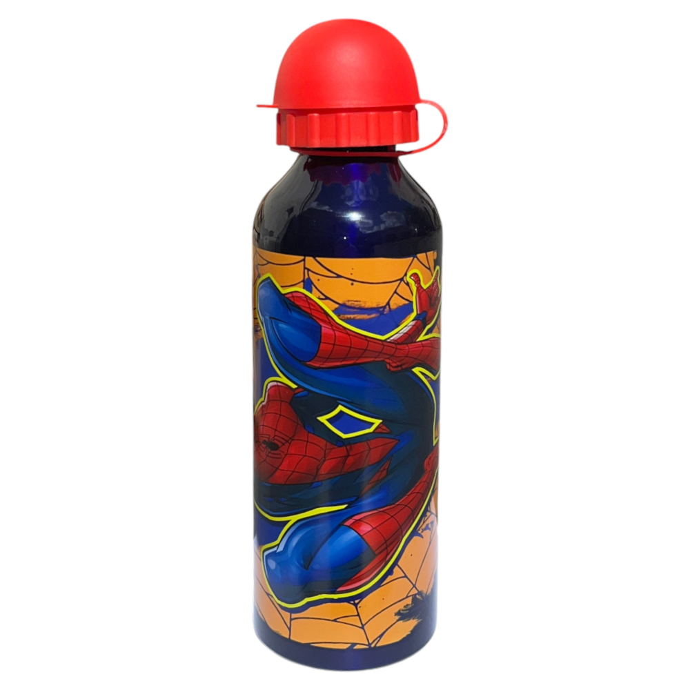 Borraccia in Alluminio Spiderman MARVEL con Beccuccio e Coperchio 500 Ml - Sp50072/ro