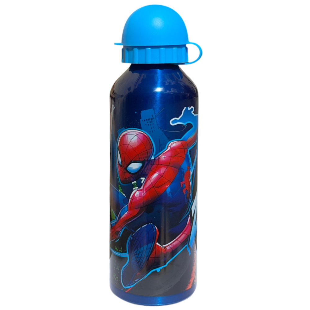 Borraccia in Alluminio Spiderman MARVEL con Beccuccio e Coperchio 500 Ml - Sp50072/c