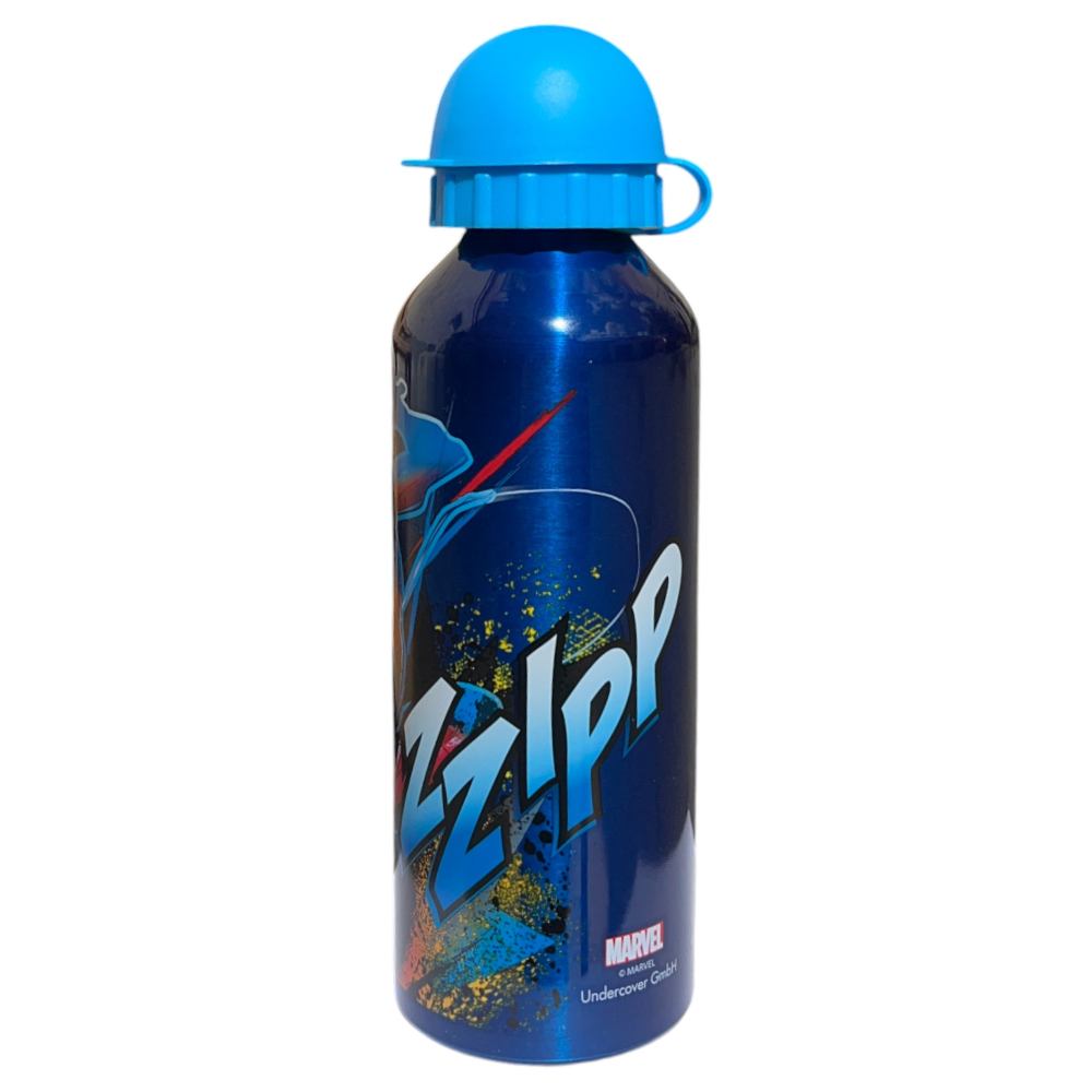 Borraccia in Alluminio Spiderman MARVEL con Beccuccio e Coperchio 500 Ml - Sp50072/c
