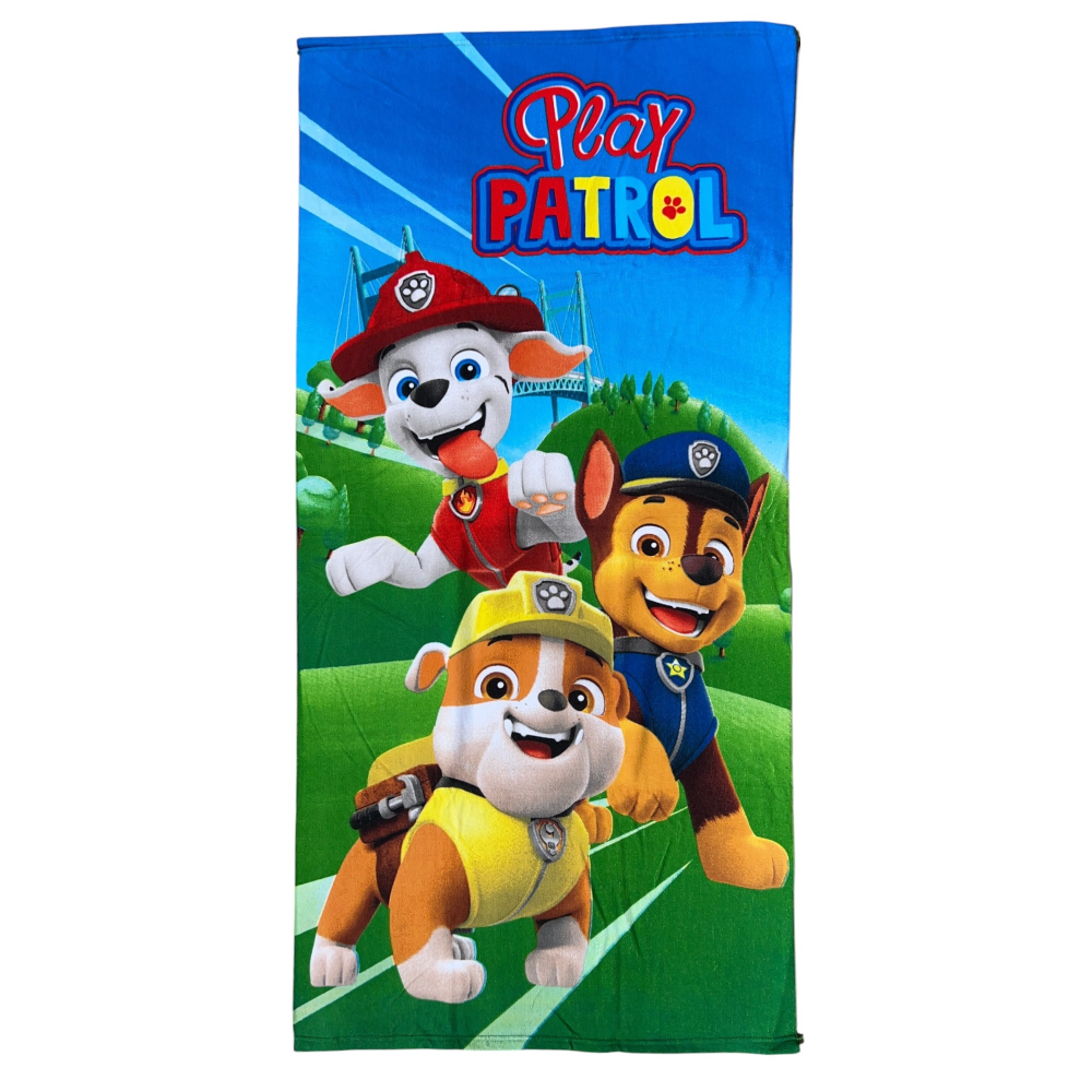 Telo Mare Paw Patrol Asciugamano per Bambini in Microfibra CM 140x70 - Paw24-1019