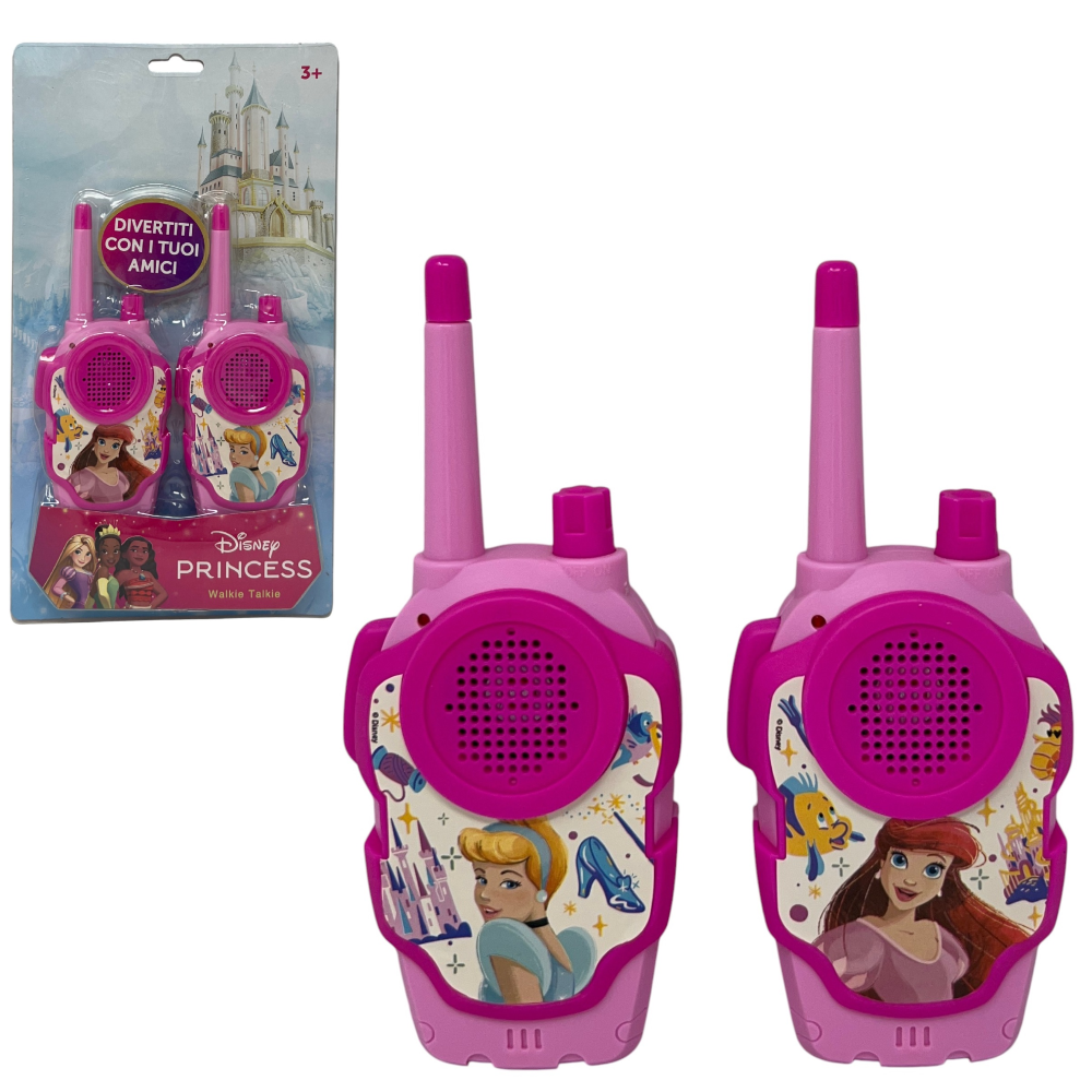 Walkie Talkie Principesse DISNEY 2 Radiotrasmittenti per Bambini Distanza 11 Metri - Pr1064