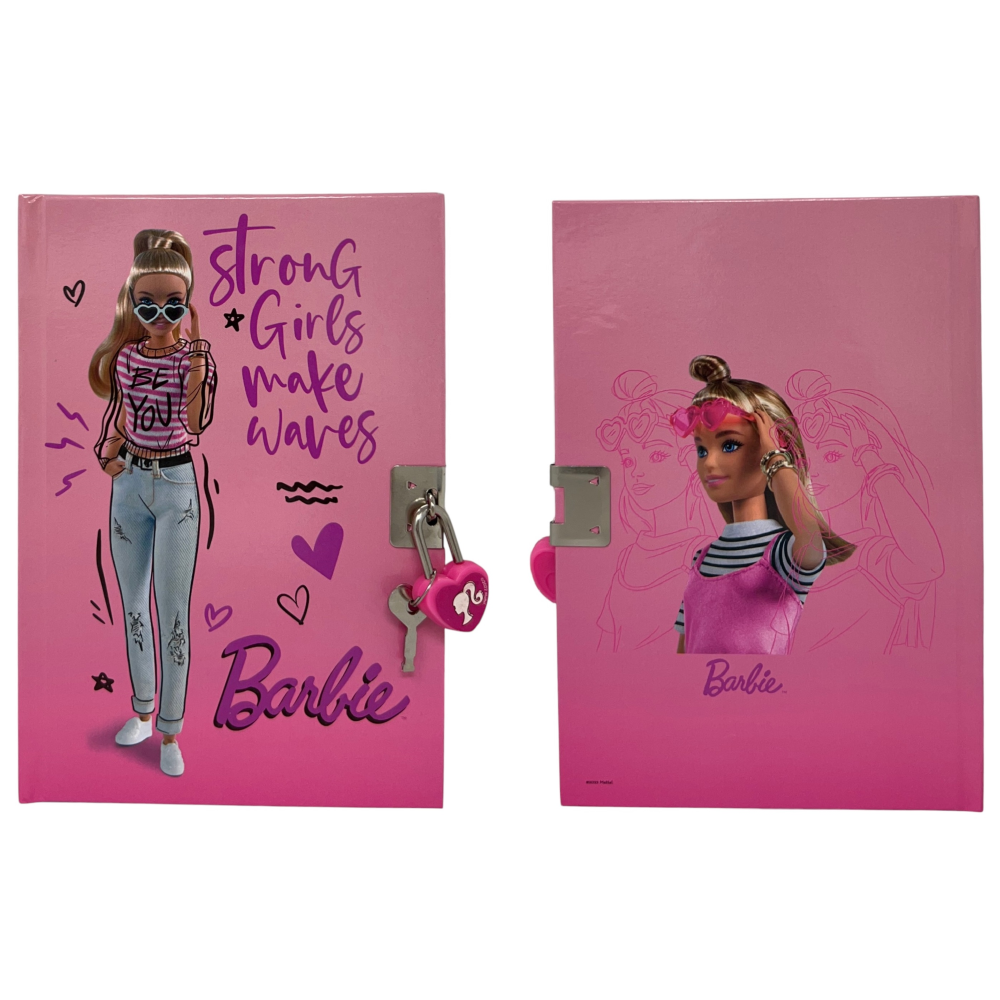 Diario Segreto Barbie con Lucchetto Penna Magica e Adesivi in Confezione - Br0822