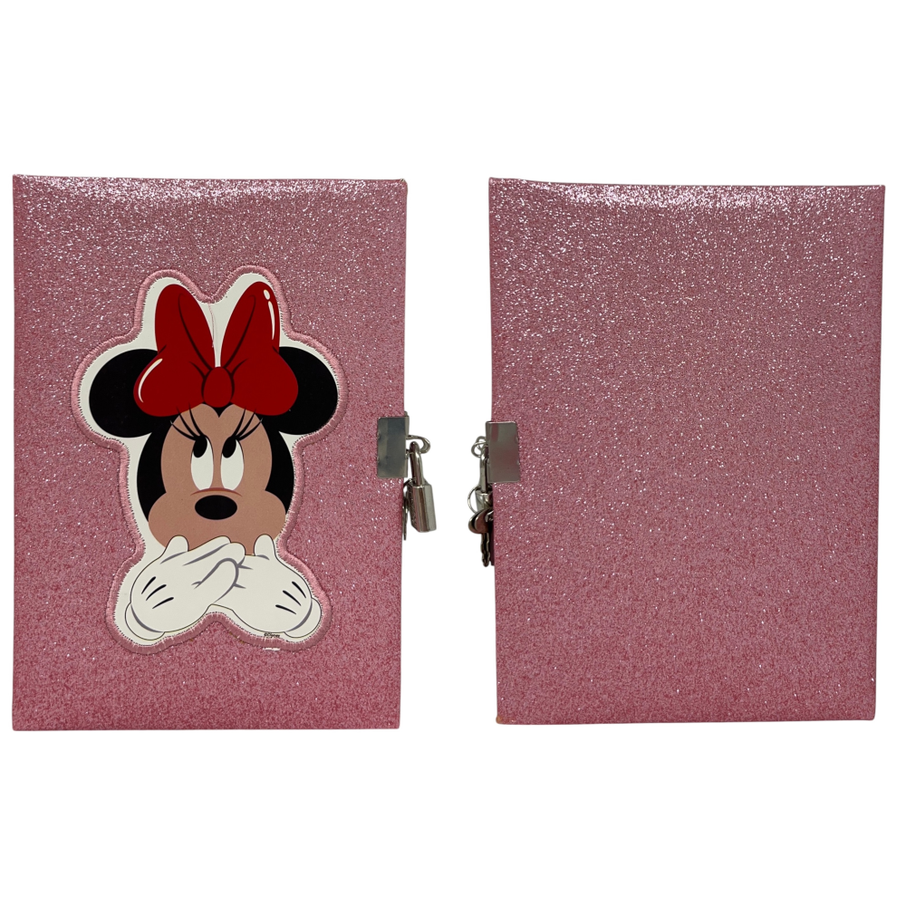 Diario Segreto Glitter Minnie DISNEY con Penna Magica e Accessori con Confezione - Min0824