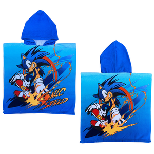 Poncho Mare Sonic 110 X 55 CM Accappatoio per Bambini Microfibra - Ye18283
