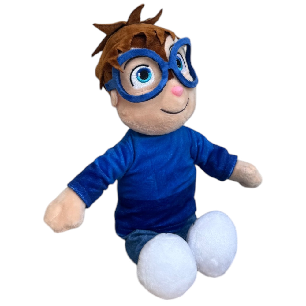 Peluche Simon Alvin e i Chipmunks Morbido Pupazzo Scoiattolo 30 CM in Fibra Riciclata - 760021714/simon