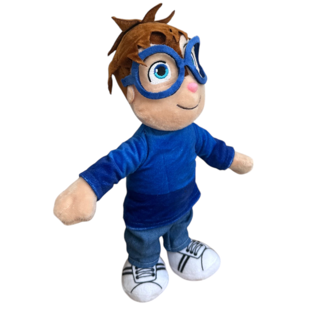 Peluche Simon Alvin e i Chipmunks Morbido Pupazzo Scoiattolo 30 CM in Fibra Riciclata - 760021714/simon