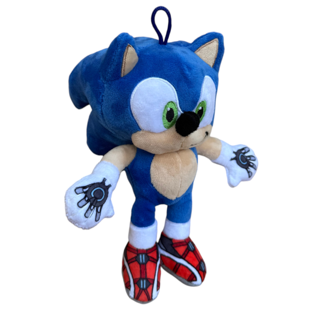 Peluche Sonic Prime Morbido Pupazzo 20 CM con Laccetto Riccio Blu Supersonico - Pts242562a/20