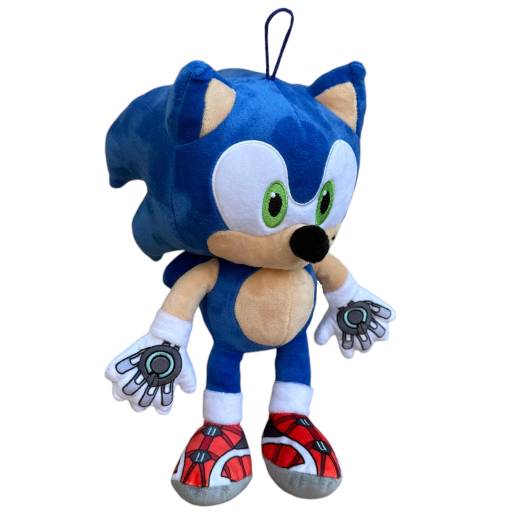 Peluche Sonic Prime Morbido Pupazzo 30 CM con Laccetto Riccio Blu Supersonico - Pts242562a/30