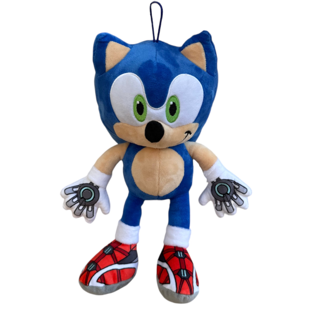 Peluche Sonic Prime Morbido Pupazzo 30 CM con Laccetto Riccio Blu Supersonico - Pts242562a/30
