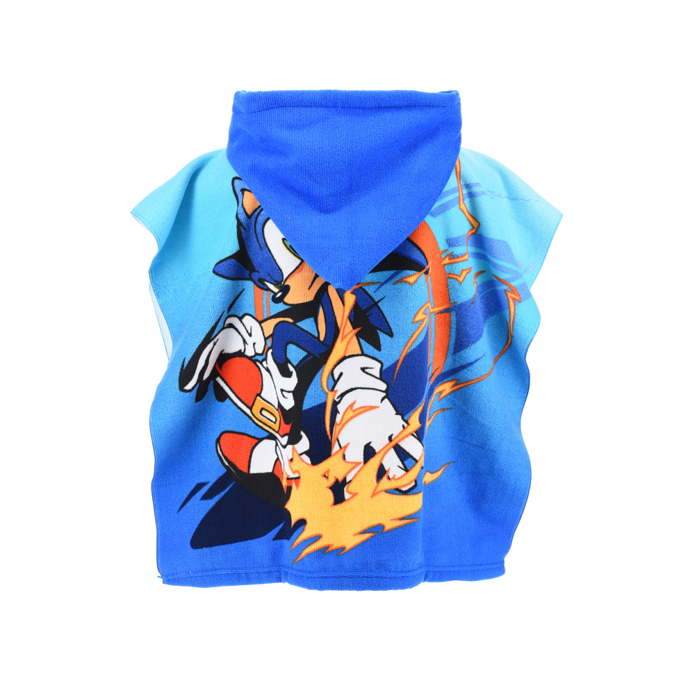 Poncho Mare Sonic 110 X 55 CM Accappatoio per Bambini Microfibra - Ye18283