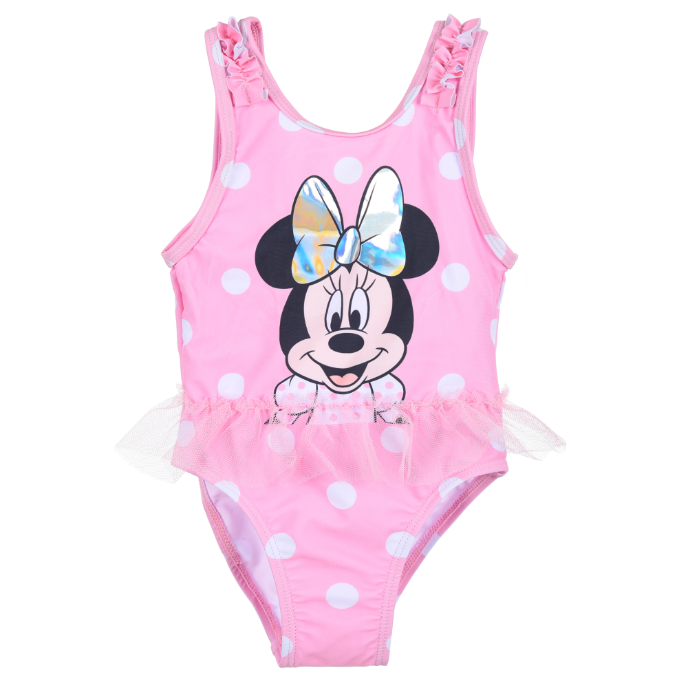 Costume Mare Minnie Mouse DISNEY Intero 1 Pezzo Neonata 12/36 Mesi -Ye05030rosa
