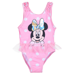 Costume Mare Minnie Mouse DISNEY Intero 1 Pezzo Neonata 12/36 Mesi -Ye05030rosa