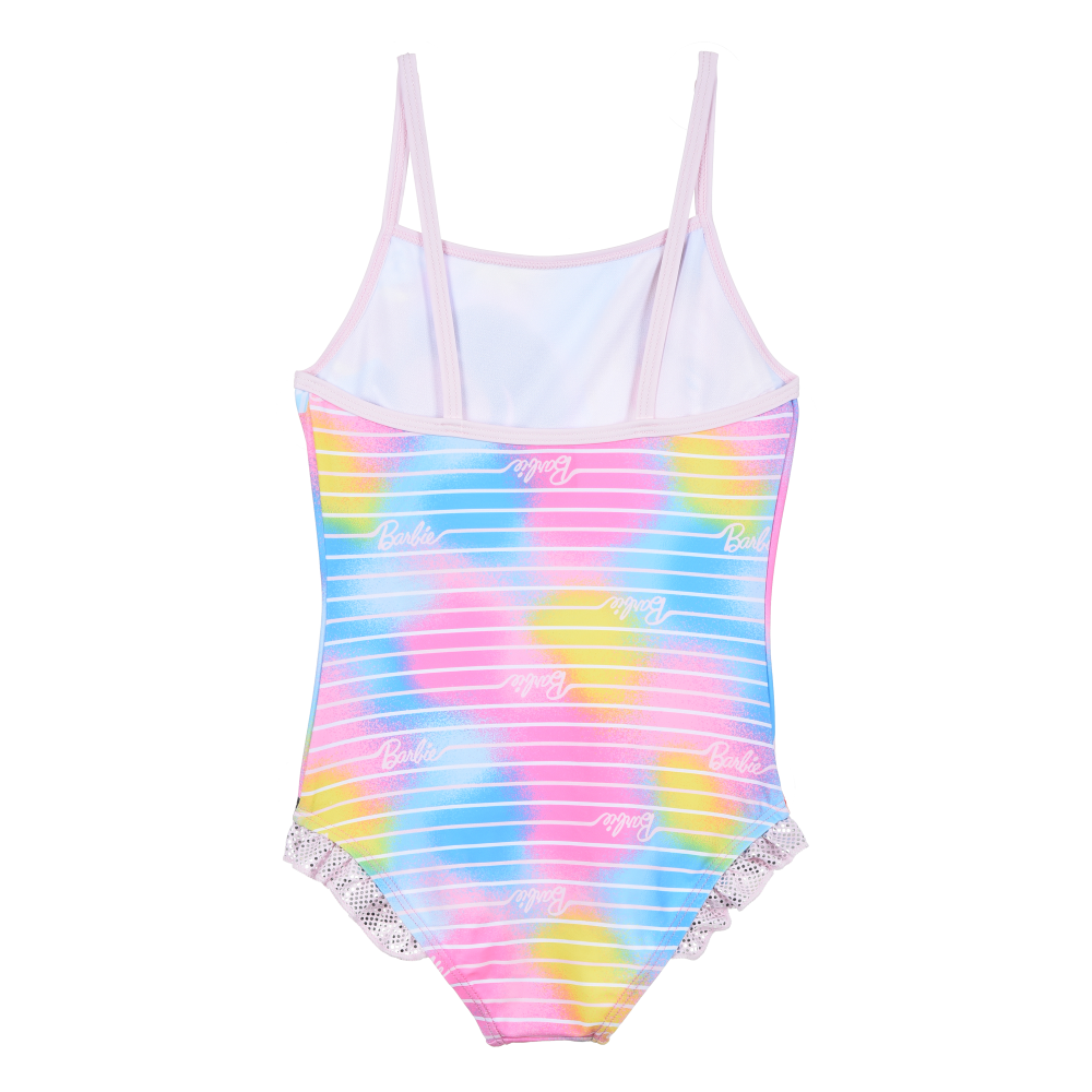 Costume Mare Barbie Mattel Intero 1 Pezzo Bambina Piscina - Ye18206rosa