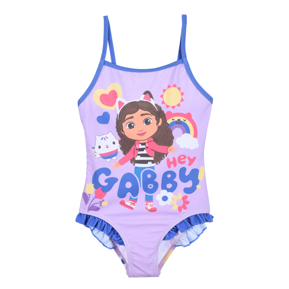 Costume Mare Gabby's Dollhouse Intero 1 Pezzo Bambina Piscina- Ye18051lilla