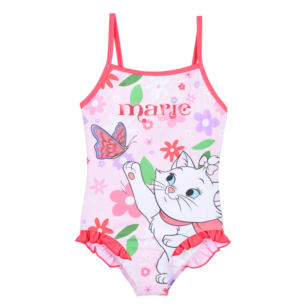 Costume da Bagno Marie gli Aristogatti Intero 1 Pezzo Bambina Mare Piscina- Ye18071rosa