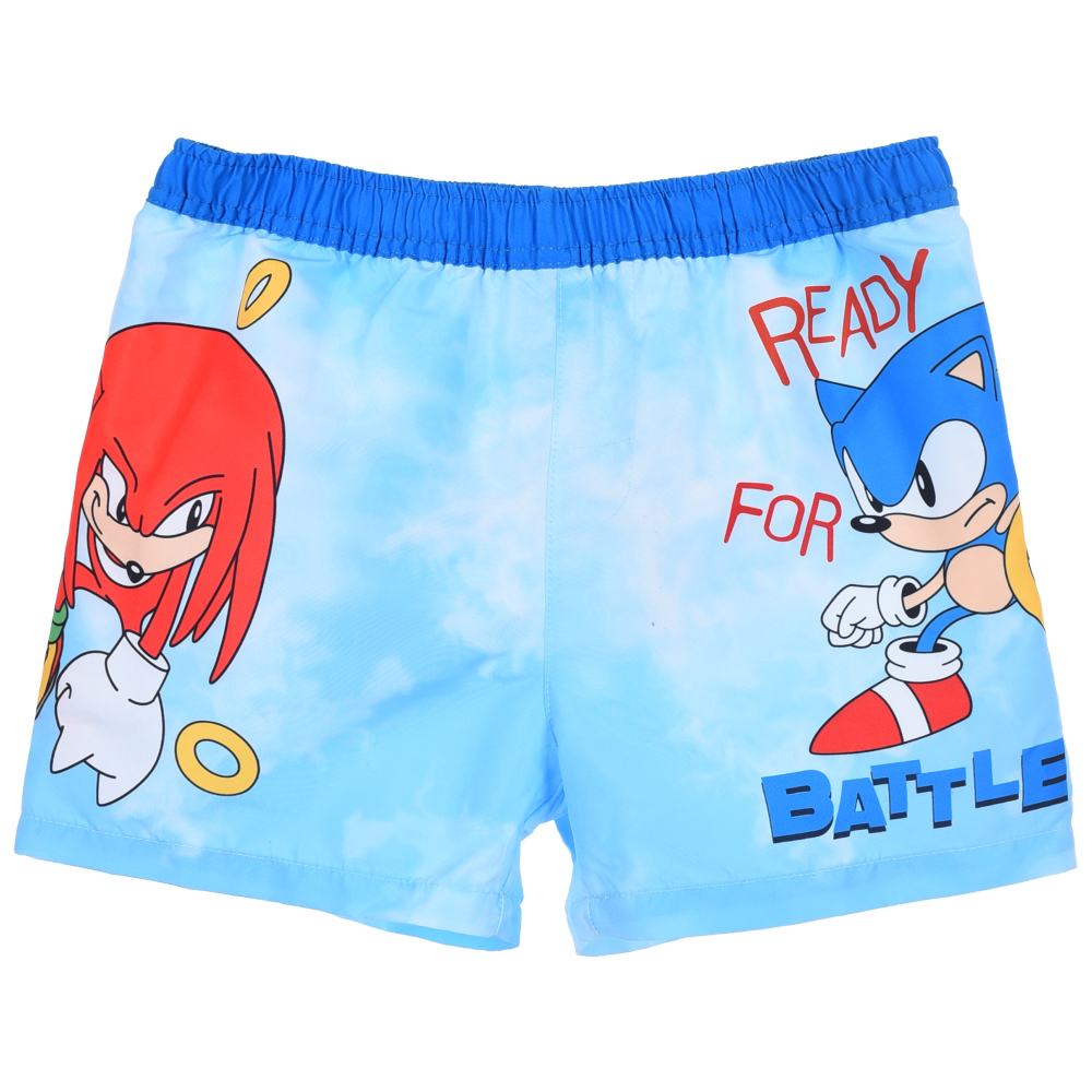 Costume Mare Sonic Modello Pantaloncini Bermuda Elasticizzato con Retina - Ye18117celeste
