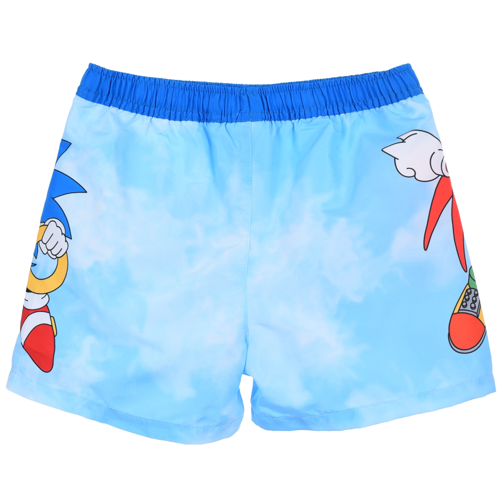 Costume Mare Sonic Modello Pantaloncini Bermuda Elasticizzato con Retina - Ye18117celeste