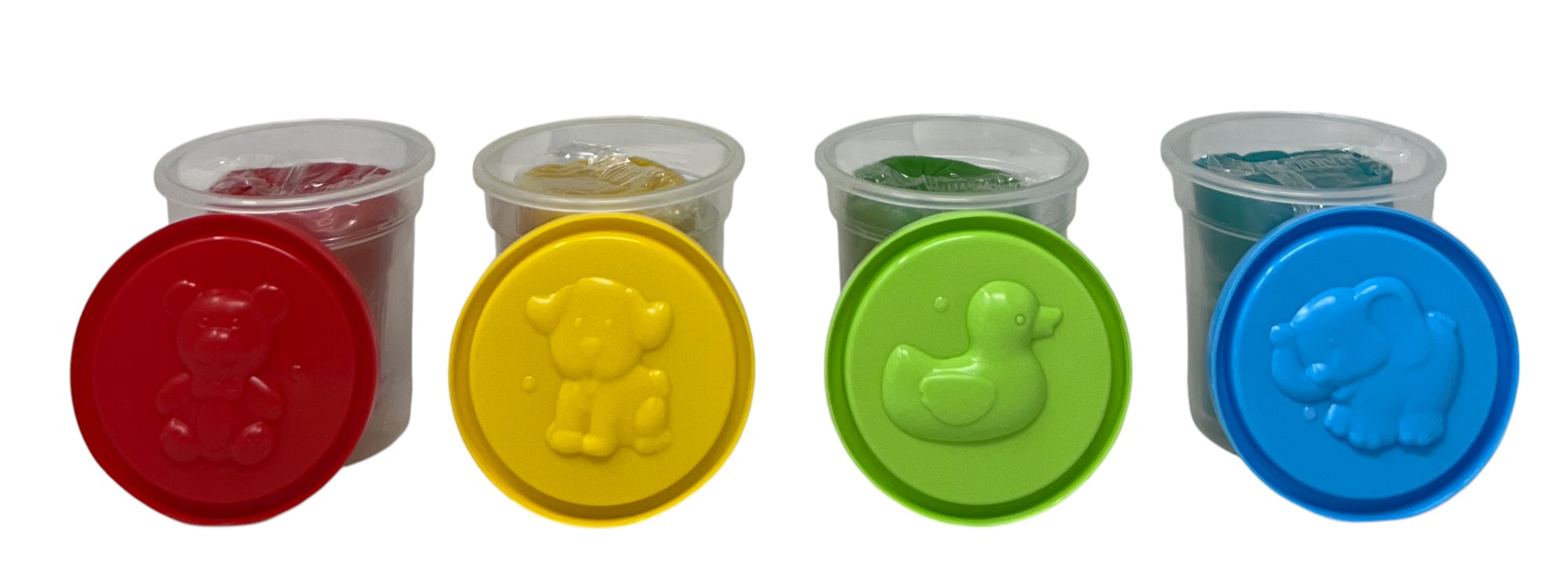 Set Plastilina Plastichina Prodotta con Farina 4 Colori Diversi Bambino - Gl0003