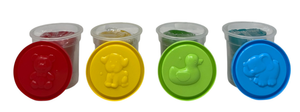 Set Plastilina Plastichina Prodotta con Farina 4 Colori Diversi Bambino - Gl0003