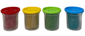 Set Plastilina Plastichina Prodotta con Farina 4 Colori Diversi Bambino - Gl0003