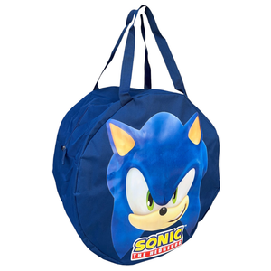 Borsa Portagiochi Sonic Rotonda con Manici e Chiusura a Zip 50x32 CM - Sn8948mc