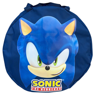 Borsa Portagiochi Sonic Rotonda con Manici e Chiusura a Zip 50x32 CM - Sn8948mc