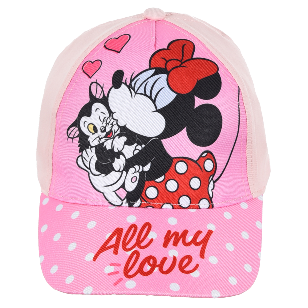 Cappello Minnie DISNEY con Visiera Berretto Estivo Regolabile Bambina - Ye40044rosa