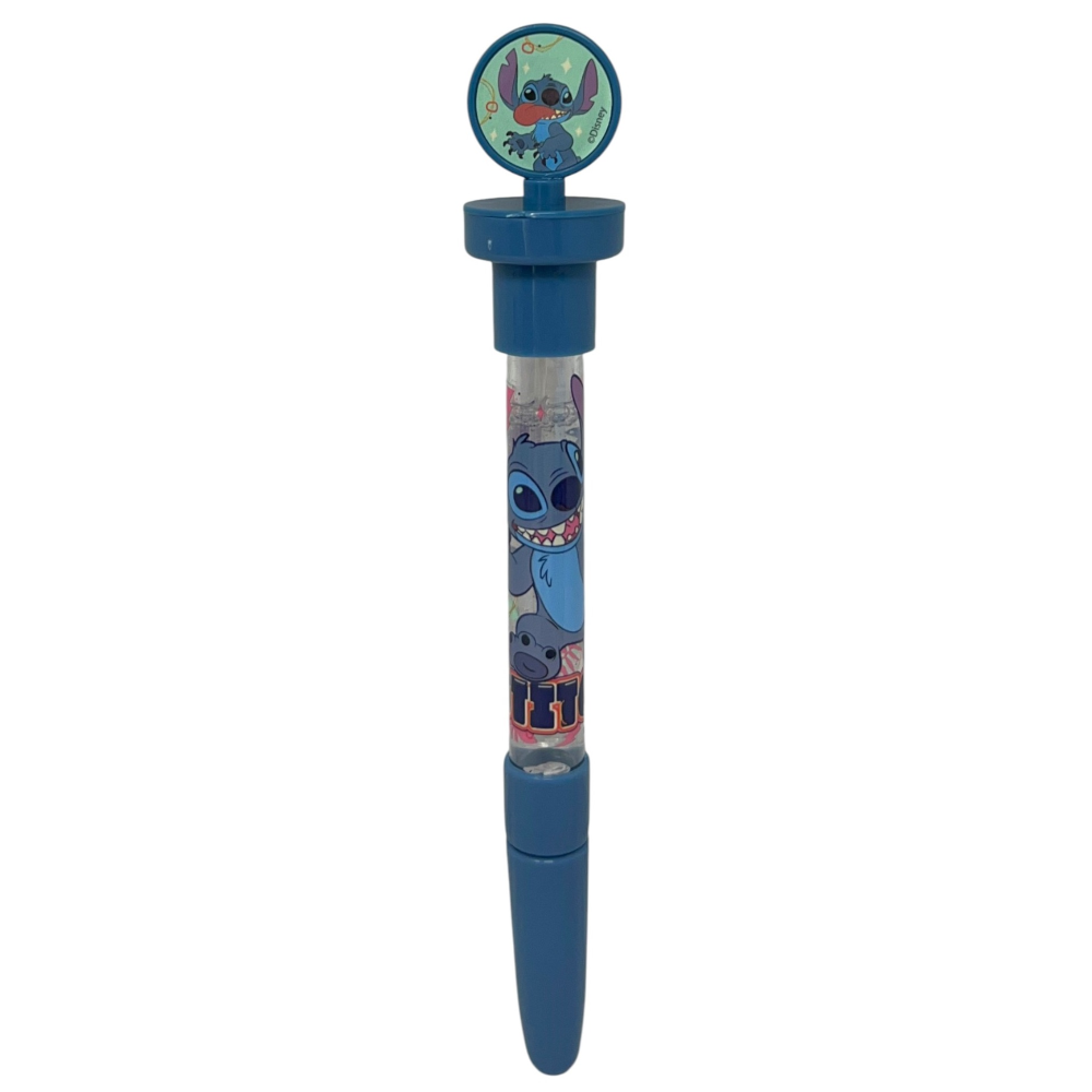 Penna 3 in 1 Stitch DISNEY Penna a Sfera Timbro Bolle di Sapone Gioco per Bambini - Lst1063
