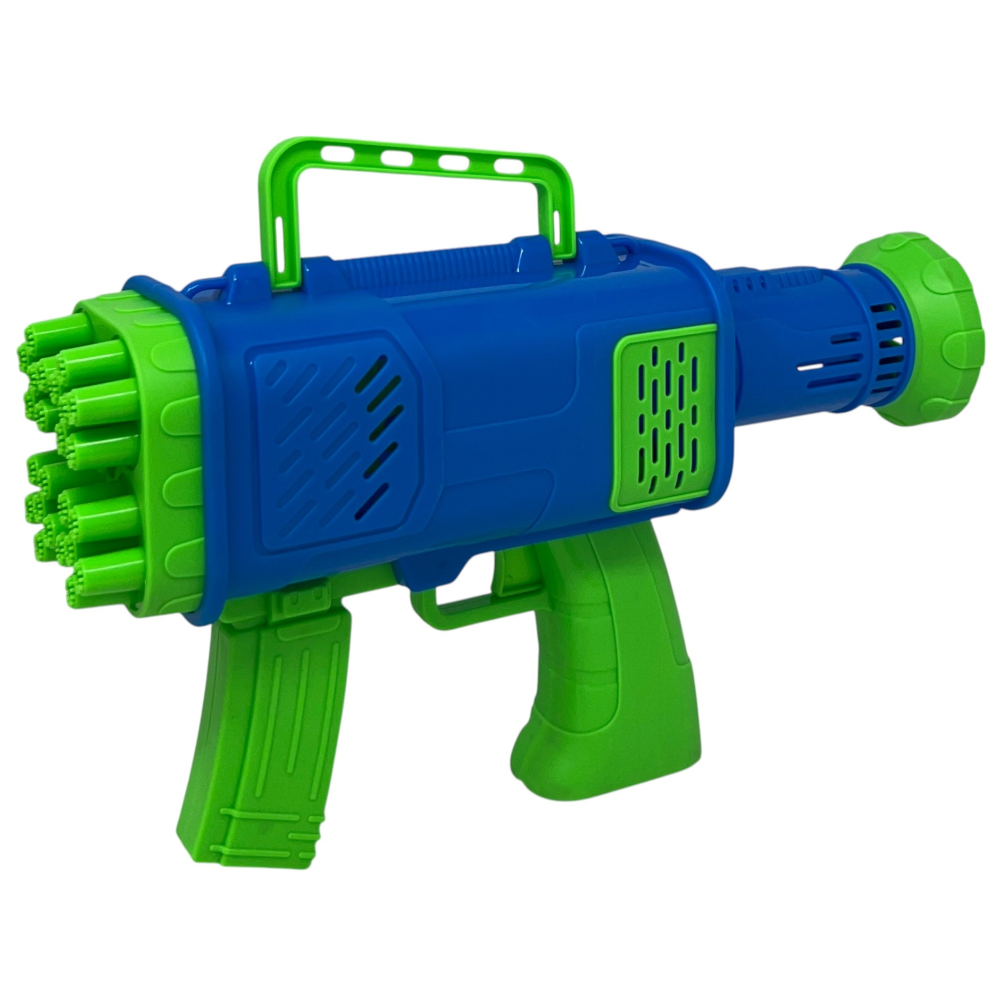 Pistola Sparabolle di Sapone a 24 Fori Blu Gioco per Bambini - Wnt0047