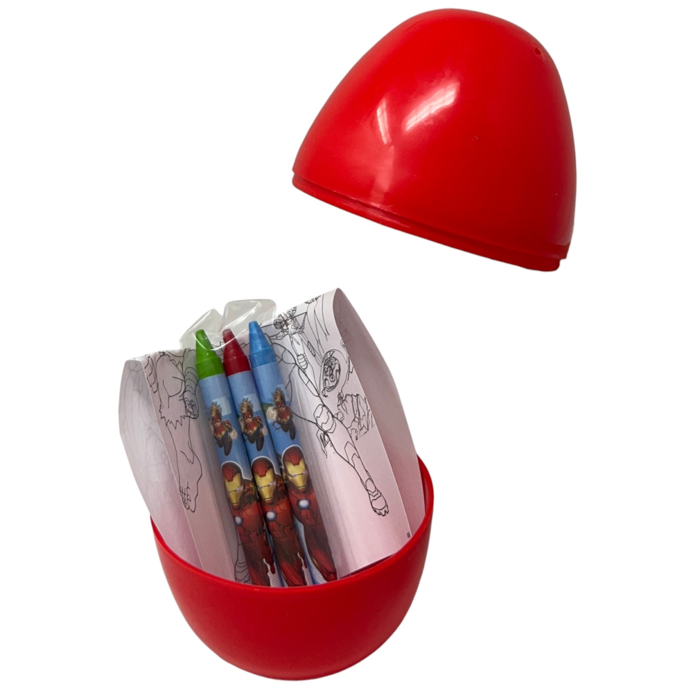 Mini Uovo con Sorpresa Avengers MARVEL Ovetto con Kit da Colorare -  Av0940