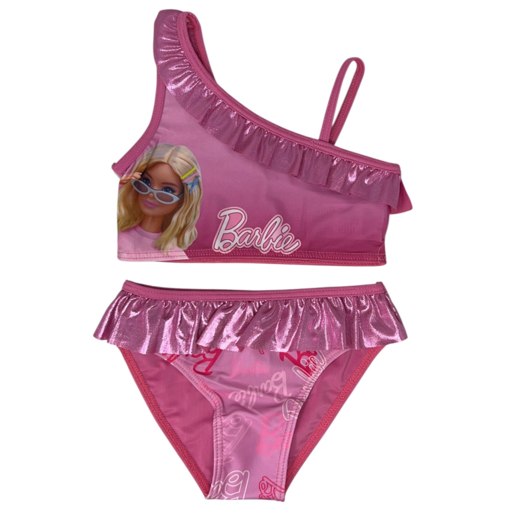 Costume con Pareo Barbie Costume da Bagno Due Pezzi con Gonna Bambina - Bar36-0591