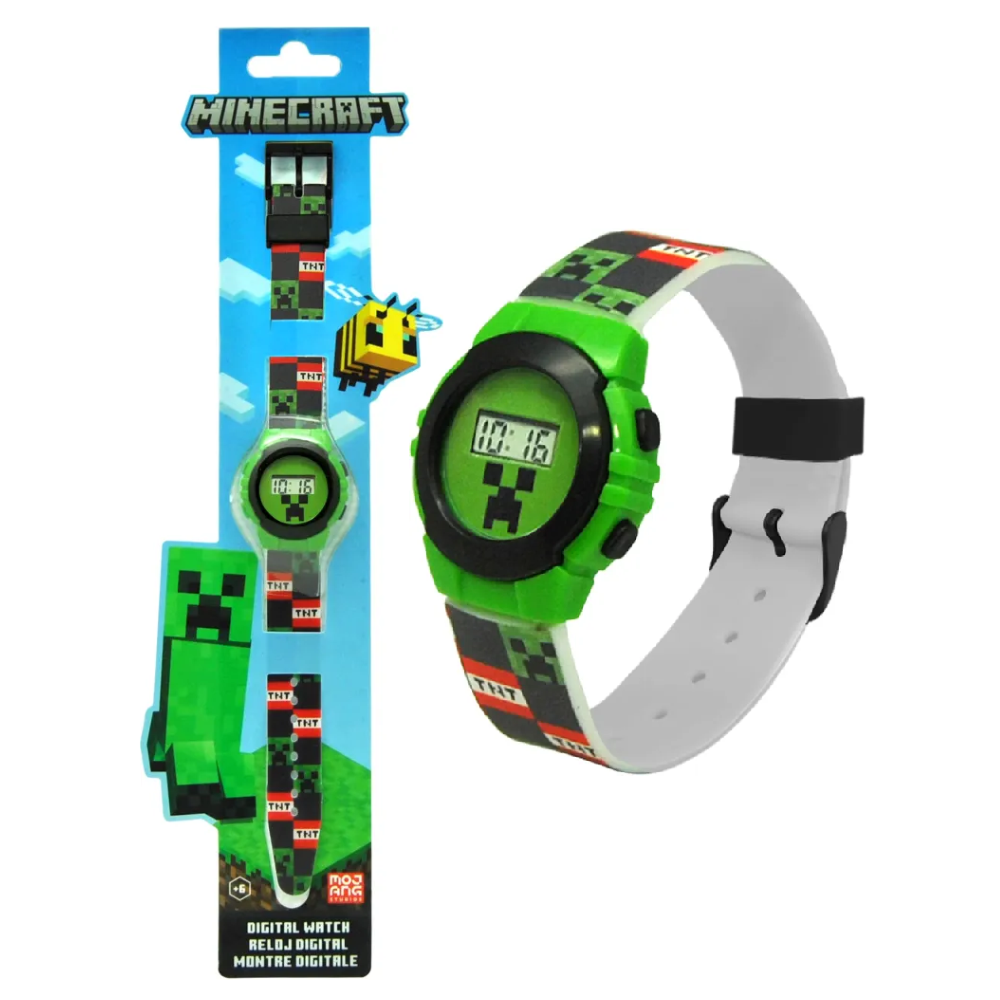 Orologio da Polso Digitale Minecraft in Confezione Sagomata - Min4223
